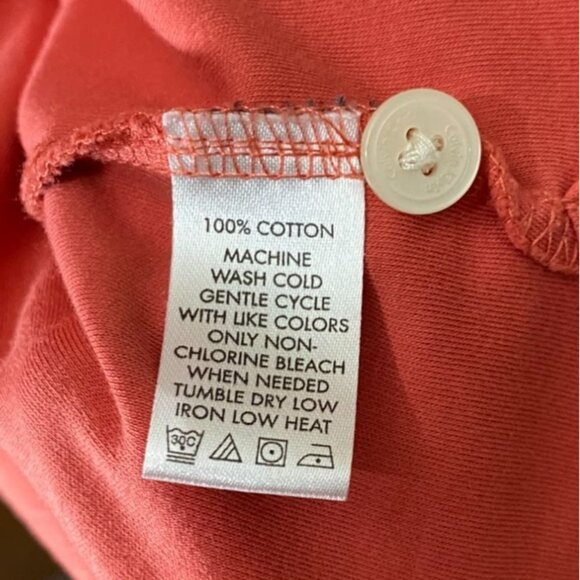 Calvin Klein Mens Polo Shirt Size XL Coral Short Sleeve Classic Casual Travel - Picture 5 of 5